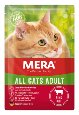 MERA Cats All Cats Adult Nassfutter Mit Rind
