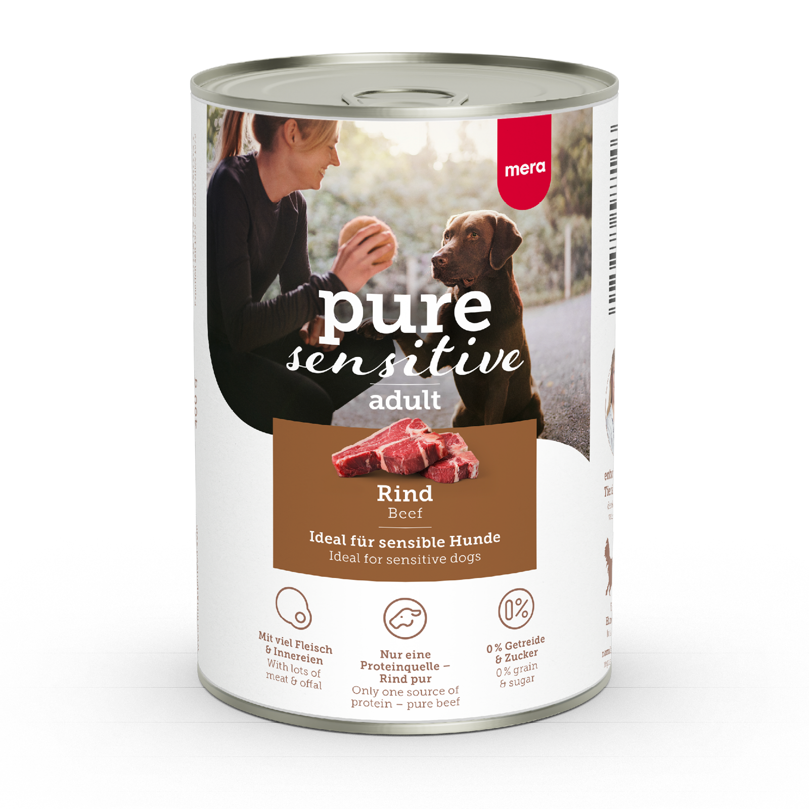 mera Hundefutter - pure sensitive Rind Nassfutter