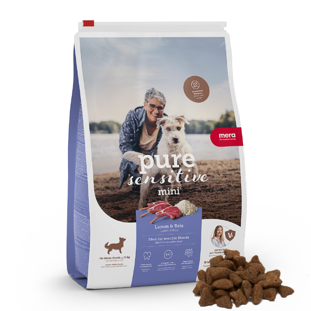 mera Hundefutter - pure sensitive Mini Lamm & Reis
